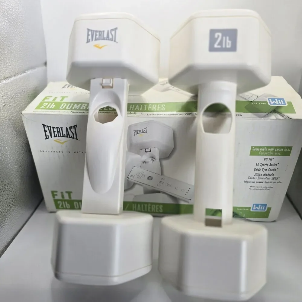Everlast NINTENDO WII FIT 2 Lb Dumbbells New Open Box